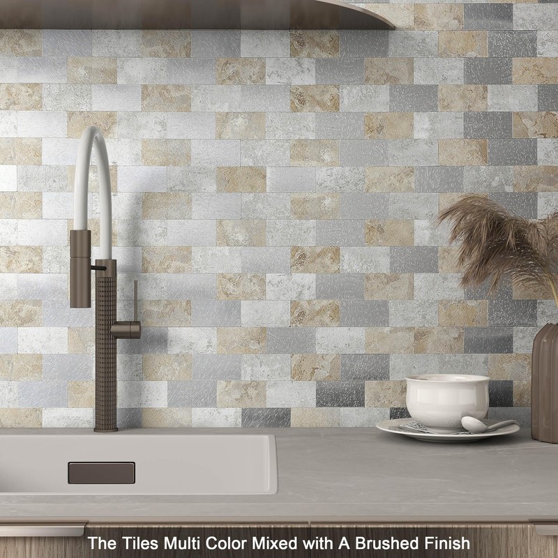 BeNice Peel and Stick Kitchen Backsplash Subway Self Adhesive Sticky