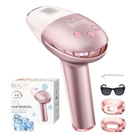 3 en1 IPL Depiladora Láser, 9℃ Dispositivo de depilación indolora IPL Para Mujer, 9 Niveles Ajustables Depiladora IPL, Con HR/SC/RA,999,999+Láser, dispositivo para axilas, piernas,brazos