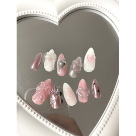 Lovely Maki Handmade Nail Tips - Stiletto / 러블리마키 수제네일팁 - 스틸레토