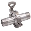 DERNORD 2 Pcs Sanitary Male Threaded Ferrule Pipe Fittings +
