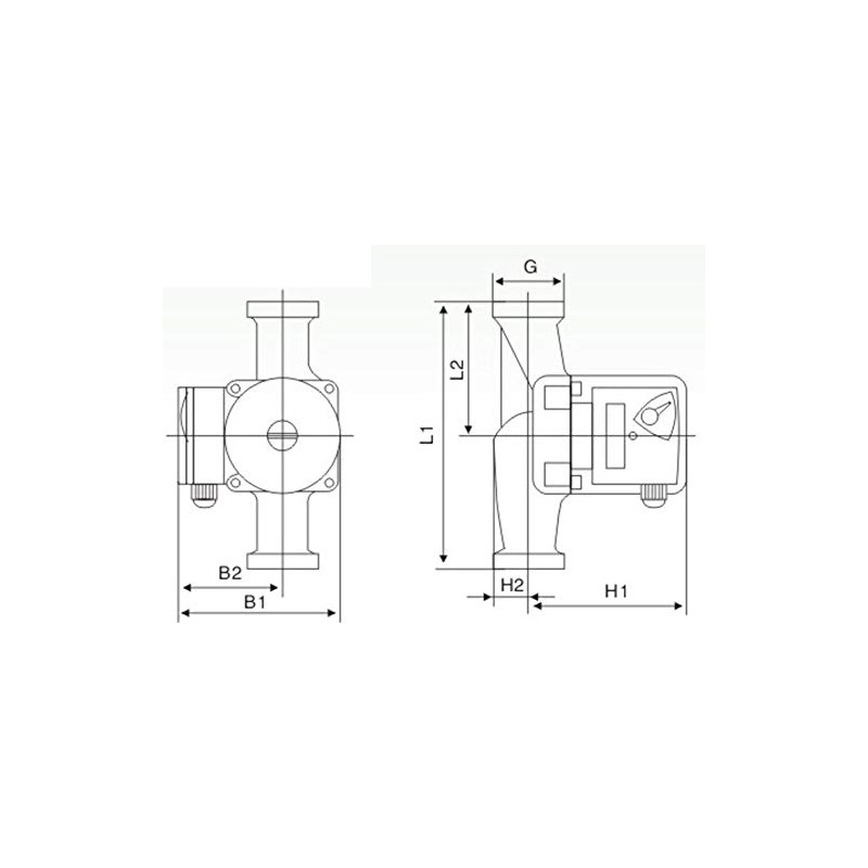 20-06-130 Circulation Pump 1" Connections, 3/4" Union