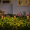 Go2garden 6Pcs Garden Solar Lights Outdoor Stakes Decorative Lighting for