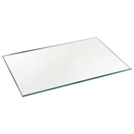 Plymor 4" x 6" Rectangle, 3mm Thick Non-Beveled Glass Mirror