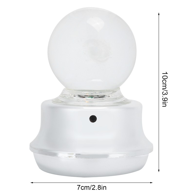 Crystal Ball Musical Box with Light Rotating Holiday Birthday Present