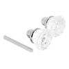 Prime-Line E 28314 Mortise Style Fluted Glass Door Knobs -
