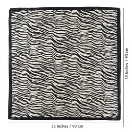 Silk Head Scarf Square Scarves - 35 Inches Satin Square Scarf for Hair Silk Bandana for Women Sleeping Head Wrap Pack of 2 (Printed red + orange)