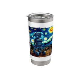 Vintage Robot art Van Gogh Toys Robot Builder Robotics Stainless Steel Insulated Tumbler