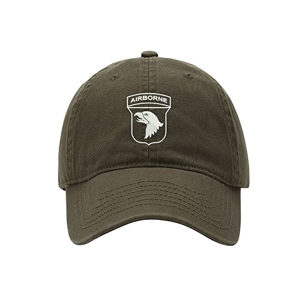 L8502-LXYB Baseball Cap Men 101st Airborne Embroidered Washed Cotton Dad