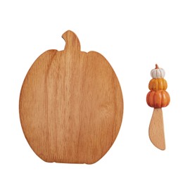 Mud Pie Thanksgiving Pumpkin Board Set & Pumpkin Spreader