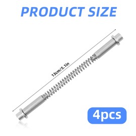 4pcs K 5131 Storm Door Hinges Replacement Parts Kit, Aluminum Alloy Screen Door Repair Spring Hinge Pin Set Compatible with Croft & Other Screen Doors