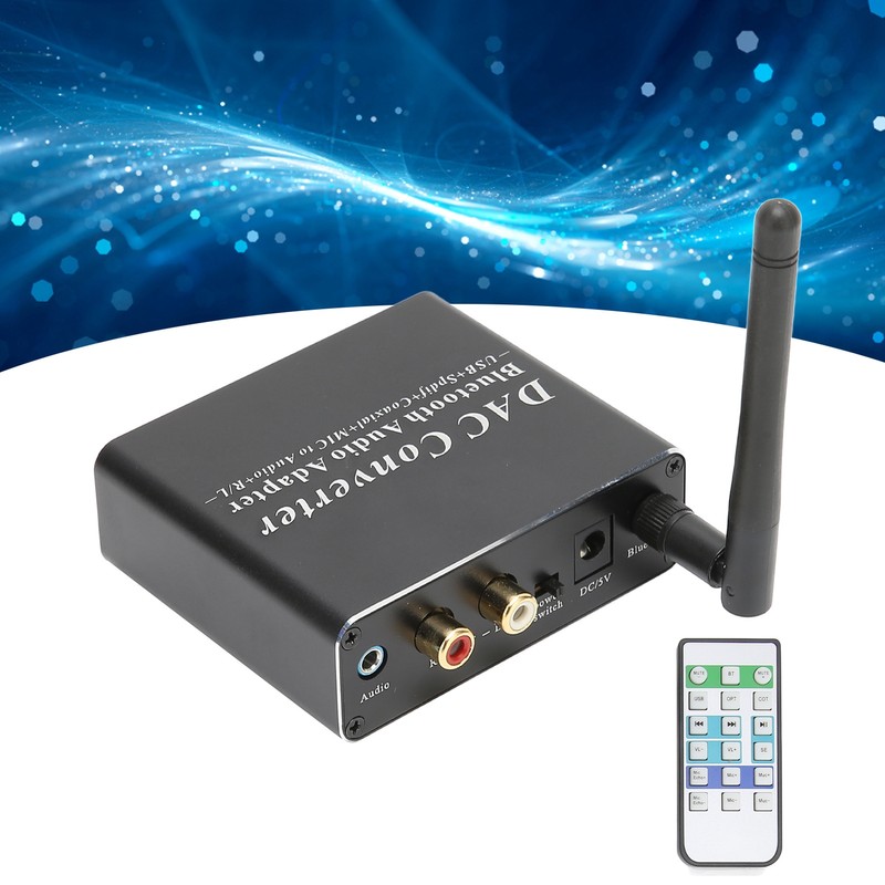 DAC Converter Professional Coaxial SPDIF Optical Input RCA 3.5 mm