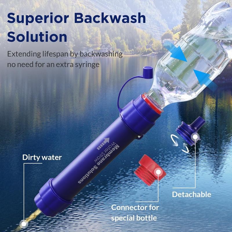 Membrane Solutions 1 Gallon Gravity Water Filter 0.1-Micron with Adjustable