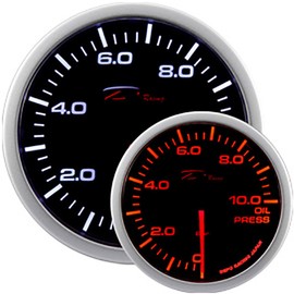 Depo Racing WA5227B-BAR WA-Series Instrument/Gauge, Smoke, 52 mm