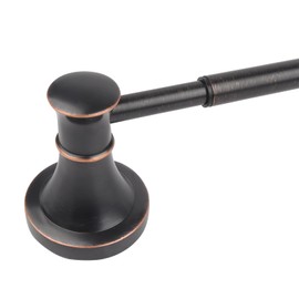 Adjustable Bronze 15 to 26Inch Bath Towel Bar Rack for Bathroom Towel Holder, Wall Mounted Rod Hanger Bathroom Hardware Accessories Hotel Style, Stainless Steel, Oil Rubbed Bronze