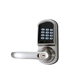 Left Hand Digital Keypad Door Lock Stainless Steel Electronic Keyless Entry Door Lock Digital Combination Higher Security Door Knob (Pass Code or Card)