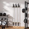 JNIHEEP Single Olympic Barbell Hanger,Garage Gym Bar Wall Rack,Vertical Barbell