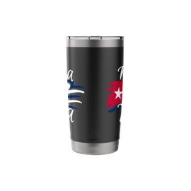 Patria Y Vida Flag Cuba Cuban Freedom Cuba Libre SOS Cuba Stainless Steel Insulated Tumbler