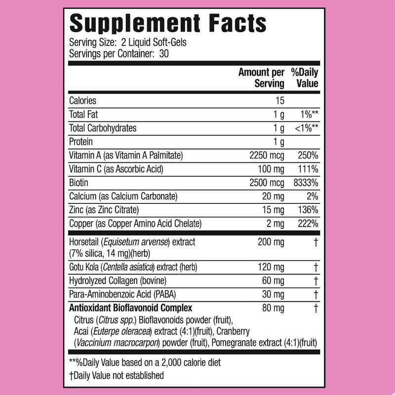 Applied Nutrition Longer Stronger Hair & Nails - 60 Liquid