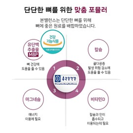 Chong Kun Dang Health Bone Balance 1 bottle 1 month supply MBP protein, calcium, magnesium, vitamin D Bone health / 종근당건강 본밸런스 1통 1개월분 mbp단백질,칼슘,마그네슘,비타민D 뼈건강