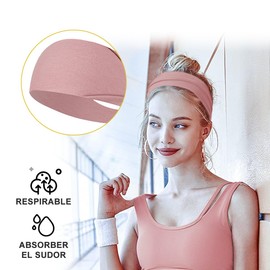 VIDA4U Bandas para el Cabello, Diademas Deportivas Elsticas, Headband para Correr, Ciclismo, Yoga, para Hombres y Mujeres