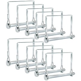 Pinailer Pack of 10 Square Trailer Pin 2-3/4"x1/4" (L x W) – Shaft Locking Coupler Pin for Heavy Duty Farm Trailers Wagons Towing, Lawn, PTO and Hitches
