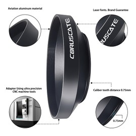 46mm Universal Metal Lens Hood,Wide Angle Lens Hood Compatible All 46mm Brands Camera lens(and easy to install and remove)+1pcs 46mm Lens Cap+1pcs Lens cleaning cloth (46mm)