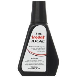 Self-Inking Stamp Ink - 1oz Refill Bottle- Black