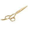 Hair Cutting Shears Stainless Steel Incisive Curved Handle Hairdressing Scissors