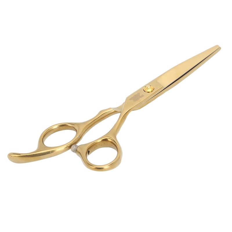 Hair Cutting Shears Stainless Steel Incisive Curved Handle Hairdressing Scissors