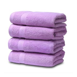 Bath Towels 4070 Papel Towel Premium Set is Suitable for Bathroom SPA High Water Absorption Rate Soft and Non-Fading Four Towel Gift (ColorD) (D)     