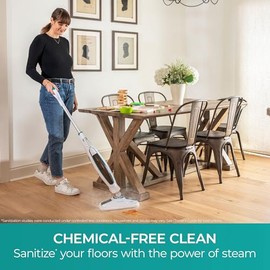 Kenmore - Mopa de vapor serie SM2060 S200 para limpieza de suelos con fácil limpieza y 2 almohadillas lavables, 2 modos, calentamiento rá...