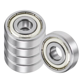 Kozelo 5pcs 6200ZZ Ball Bearings 10x30x9mm Chrome Steel Double Shielded Deep Groove Ball Bearings for Machinery and Industrial Applications