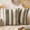 ANRODUO Pack of 2 Boho Decorative Throw Pillow Covers 18x18