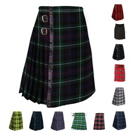 BRAW CLANS TARTANS Mens Value Scottish Traditional Walk 5 Yard Tartan Kilts | Regular (Length: 24 Inch)
