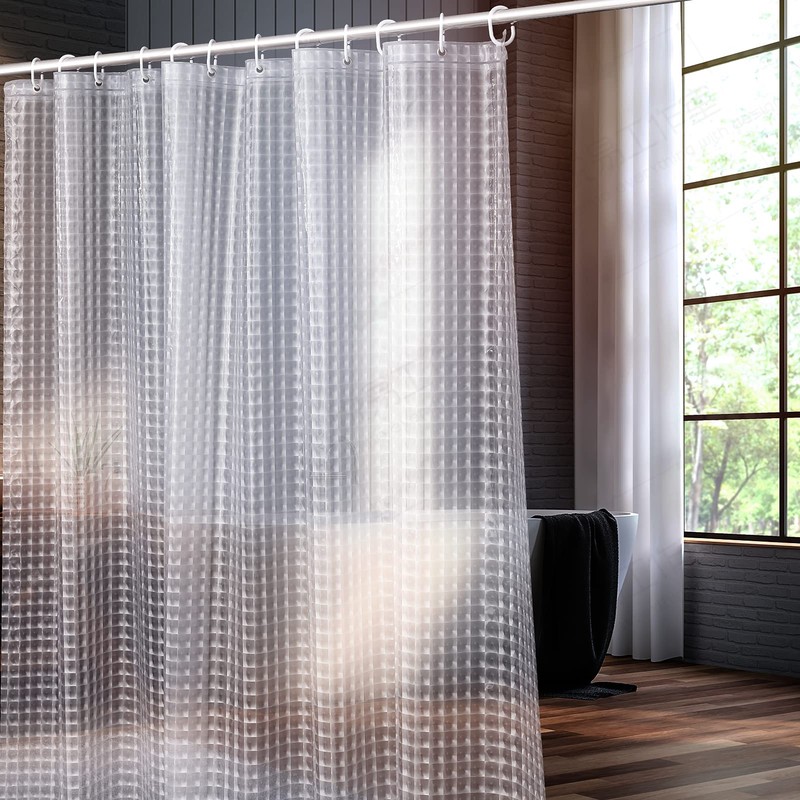 Heavyweight 8G Bathroom Curtain Liner, 72' W x 72' H
