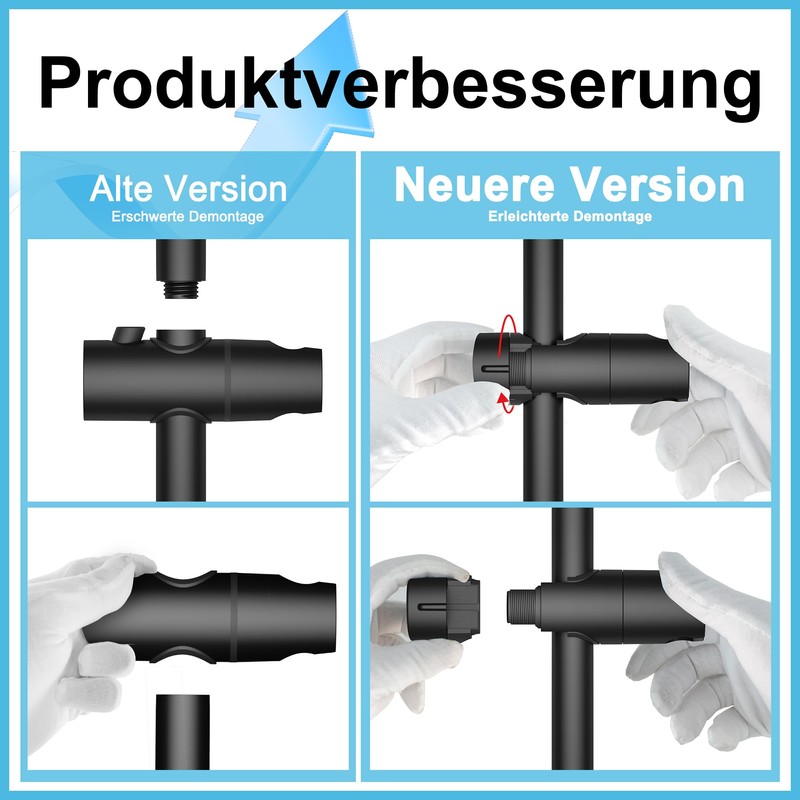 JOHO Hand Shower Holder Adjustable Shower Holder for Shower Columns