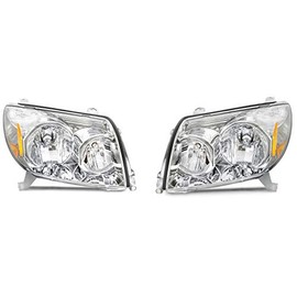 APA Replacement Headlight for 03 04 05 2003 2004 2005 4Runner Pair Passenger Right RH Side and Driver Left LH Side