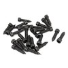 uxcell 6mm x 25mm Threaded Carbon Steel Hex Head Self