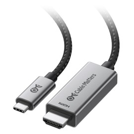 Cable Matters 48Gbps 8K Unidirectional USB C to HDMI 2.1 Cable for macOS, Windows - 10ft, Supports 4K@240Hz / 8K@60Hz with HDR, Thunderbolt 4 to HDMI 2.1 Cable, No Firmware Update Needed