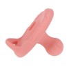 Nuby 2 Piece 100% Silicone Cherry/Natural Shape Pacifiers, 6-12 Months,