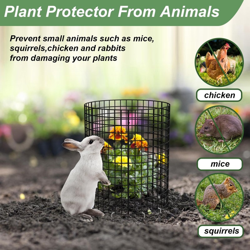 10 Pack Plant Protector from Animals, 13.5" Dia x 14"