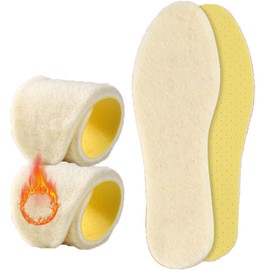 SOLO ACTFIT Winter Insoles, Warm Lambswool Insoles, Winter Shoes, Thermal Shoe Insoles, Lambswool Soles, Warming Insoles for All Shoe Types, Winter Insoles for Men and Women
