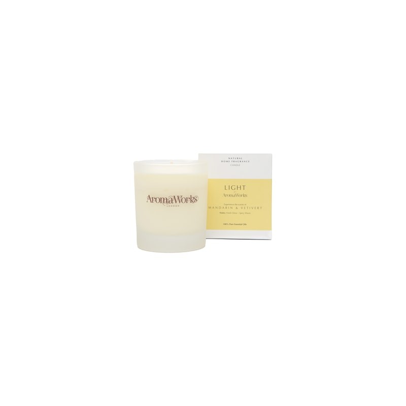 AromaWorks Mandarin & Vetivert Candle 220g