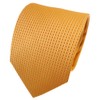 TigerTie Satin Silk Tie Yellow Daffodil Yellow Dark Yellow Patterned