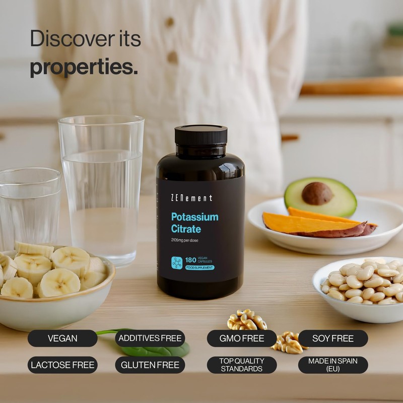 Potassium Citrate 2105 mg per Serving (800 mg Elemental Potassium
