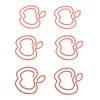 100pcs Fruit Paper Clips Cute Bookmark Pare Clips Portable Funny