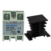 Inkbird Solid State Relay 40DA DC SSR Black Heat Sink