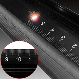 Multifunctional Straight Ruler, 1Pcs Aluminum Alloy Ruler Protection Anti Slip Drawing Tool(20cm)