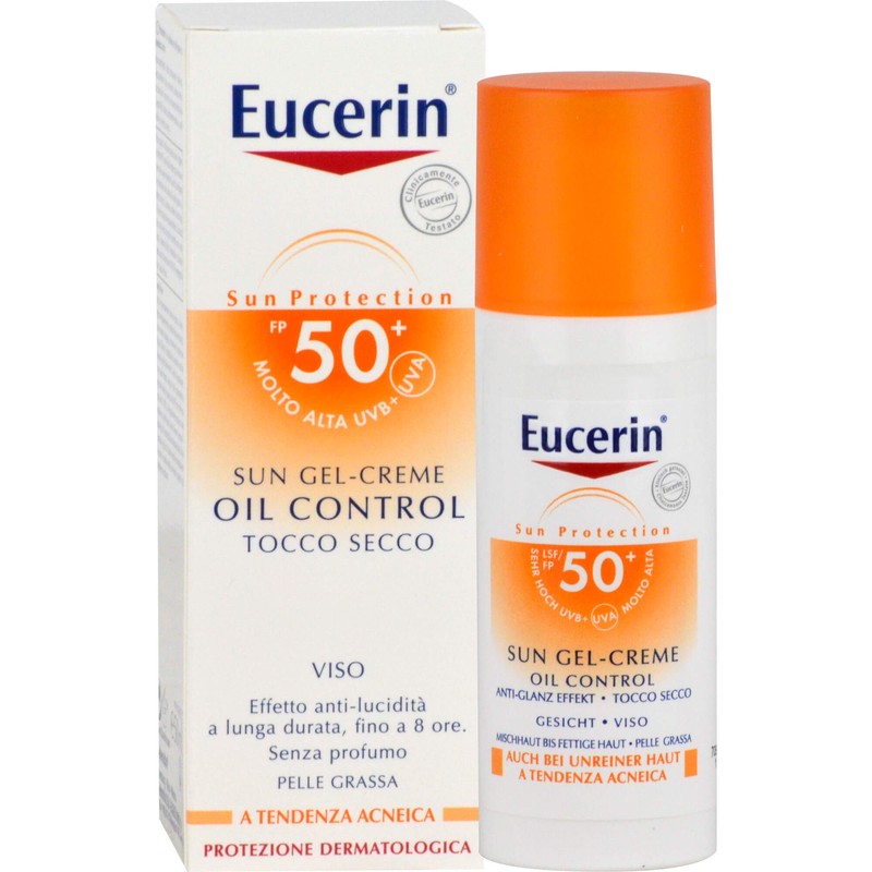 Eucerin Oil Control Face Sun Gel-Creme LSF 50+, 50 ml