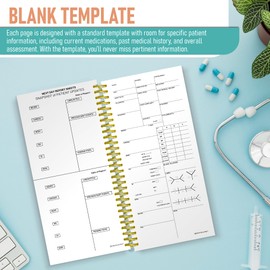 Nurse Essentials Report Book, Patient Templates Set of 2, Nursing Clinicals, Nurse Appreciation Gift for Nurses, Nursing Student Gift, and SBAR Nurse Report Book